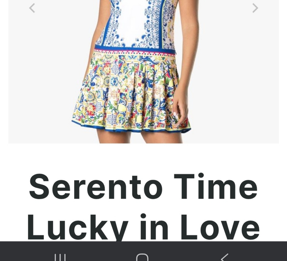 Lucky in Love Golf Dress Serento Time Medium As New